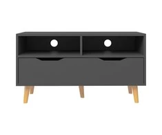 TV staliukas Televizoriaus spintelė, pilka, 90x40x48,5cm, apdirbta mediena