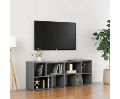 TV staliukas Televizoriaus spintelė, pilka, 104x30x52cm, apdirbta mediena