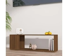 TV staliukas Televizoriaus spintelė, ruda ąžuolo, 100x24x32cm, mediena