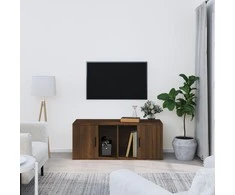 TV staliukas Televizoriaus spintelė, ruda ąžuolo, 100x35x40cm, mediena