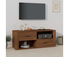 TV staliukas Televizoriaus spintelė, ruda ąžuolo, 100x35x40cm, mediena