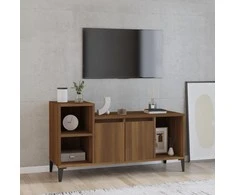 TV staliukas Televizoriaus spintelė, ruda ąžuolo, 100x35x55cm, mediena