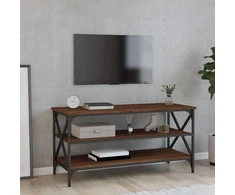TV staliukas Televizoriaus spintelė, ruda ąžuolo, 100x40x50cm, mediena