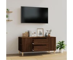 TV staliukas Televizoriaus spintelė, ruda ąžuolo, 102x44,5x50cm, mediena