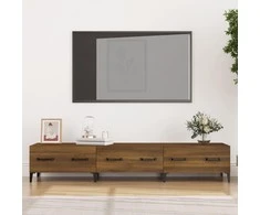 TV staliukas Televizoriaus spintelė, ruda ąžuolo, 150x34,5x30cm, mediena