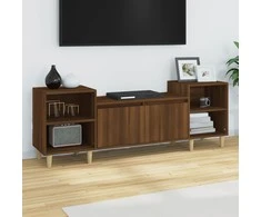 TV staliukas Televizoriaus spintelė, ruda ąžuolo, 160x35x55cm, mediena