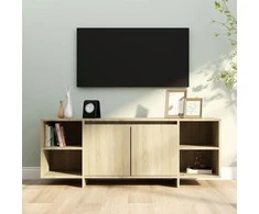TV staliukas Televizoriaus spintelė, sonoma ąžuolo spalvos, 130x35x50cm, MDP