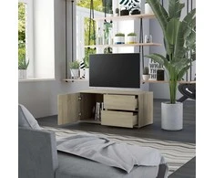TV staliukas Televizoriaus spintelė, ąžuolo, 80x34x36cm, apdirbta mediena