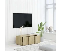 TV staliukas Televizoriaus spintelė, ąžuolo, 80x34x30cm, apdirbta mediena