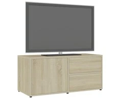 TV staliukas Televizoriaus spintelė, ąžuolo, 80x34x36cm, apdirbta mediena