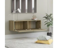 TV staliukas Televizoriaus spintelė, ąžuolo, 100x30x30cm, apdirbta mediena