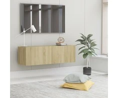 TV staliukas Televizoriaus spintelė, ąžuolo, 100x30x30cm, apdirbta mediena
