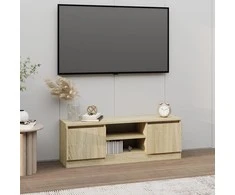 TV staliukas Televizoriaus spintelė su durelėmis, ąžuolo, 102x30x36cm