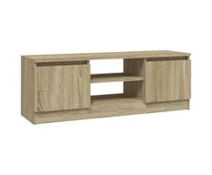 TV staliukas Televizoriaus spintelė su durelėmis, ąžuolo, 102x30x36cm