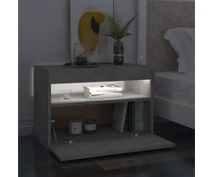 Televizoriaus spintelė su LED, betono pilka, 60x35x40cm