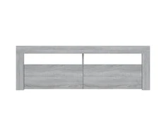 TV staliukas Televizoriaus spintelė su LED, pilka ąžuolo, 120x35x40cm