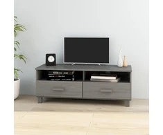 TV staliukas Televizoriaus spintelė HAMAR, pilka, 106x40x40cm, pušis