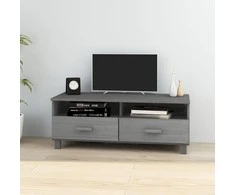 TV staliukas Televizoriaus spintelė HAMAR, tamsiai pilka, 106x40x40cm, pušis