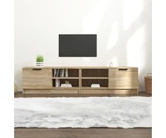 TV staliukas Televizoriaus spintelės, 2vnt., ąžuolo, 80x35x36,5cm, mediena