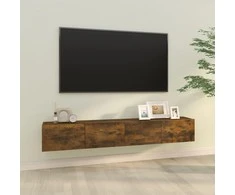 TV staliukas Televizoriaus spintelės, 2vnt., ąžuolo, 100x30x30cm, mediena