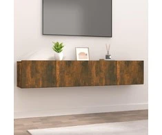 TV staliukas Televizoriaus spintelės, 2vnt., ąžuolo, 80x30x30cm, mediena