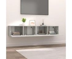 TV staliukas Televizoriaus spintelės, 2vnt., betono, 80x30x30cm, mediena