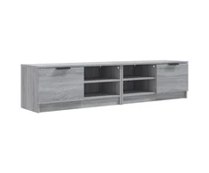 TV staliukas Televizoriaus spintelės, 2vnt., pilkos, 80x35x36,5cm, mediena