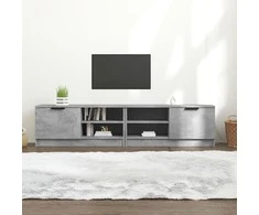 TV staliukas Televizoriaus spintelės, 2vnt., pilkos, 80x35x36,5cm, mediena