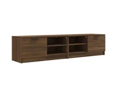 TV staliukas Televizoriaus spintelės, 2vnt., rudos, 80x35x36,5cm, mediena