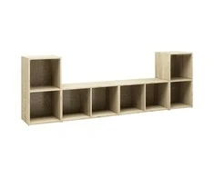 TV staliukas Televizoriaus spintelės, 4vnt., ąžuolo, 72x35x36,5cm, mediena