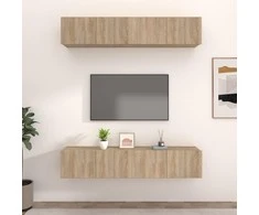 TV staliukas Televizoriaus spintelės, 4vnt., ąžuolo, 80x30x30cm, mediena