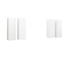 TV staliukas Televizoriaus spintelės, 4vnt., baltos, 30,5x30x90cm, mediena