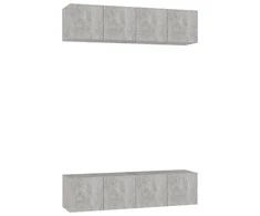 TV staliukas Televizoriaus spintelės, 4vnt., betono, 60x30x30cm, mediena