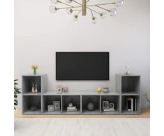TV staliukas Televizoriaus spintelės, 4vnt., betono, 72x35x36,5cm, mediena