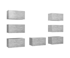 TV staliukas Televizoriaus spintelės, 7vnt., pilkos, 30,5x30x60cm, MDP