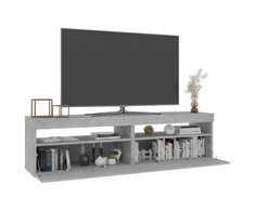 TV staliukas Televizoriaus spintelės su LED, 2vnt., betono, 75x35x40cm