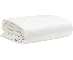 Tentas, baltos spalvos, 1,5x6m, 650g/m²