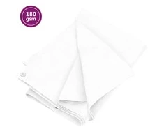 Tentas, baltos spalvos, 8x10m, 180g/m²