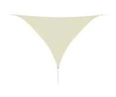 Tentas, HDPE, Trikampis, 3,6x3,6x3,6 m, Kreminės Spalvos