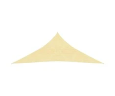 Tentas, HDPE, Trikampis, 3,6x3,6x3,6 m, Smėlio Spalvos