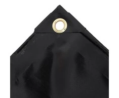 Tentas, juodos spalvos, 6x8m, 650g/m²