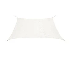 Tentas nuo saulės, baltas, 3,6x3,6 m, HDPE, kvadrato formos