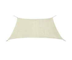 Tentas nuo saulės, HDPE, kvadrato formos, 2x2m, kreminė sp.