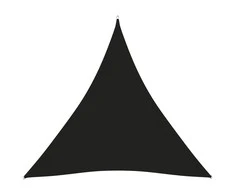 Tentas nuo saulės, juoda, oksfordo audinys, 3,6x3,6x3,6m