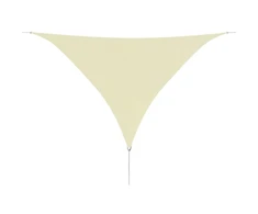 Tentas nuo saulės, oksf. aud., trikampis, 3,6x3,6x3,6m, kreminė
