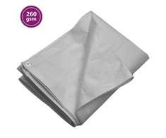 Tentas, pilkos spalvos, 2x3m, 260g/m²