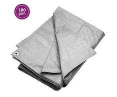 Tentas, pilkos spalvos, 4x8m, 180g/m²