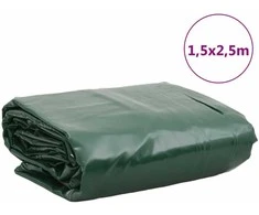 Tentas, žalios spalvos, 1,5x2,5m, 650g/m²