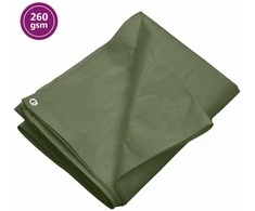 Tentas, žalios spalvos, 3x3m, 260g/m², HDPE