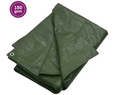 Tentas, žalios spalvos, 4x4m, 180g/m², HDPE